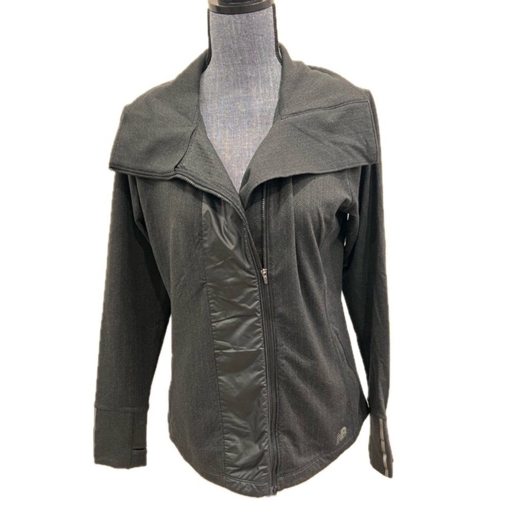 New Balance Women's Dark Grey Herringbone Jacket